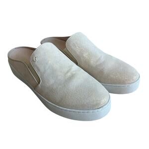 Vionic Splendid Dakota Slip On Mule Sneaker 7.5 Light gold Snake print